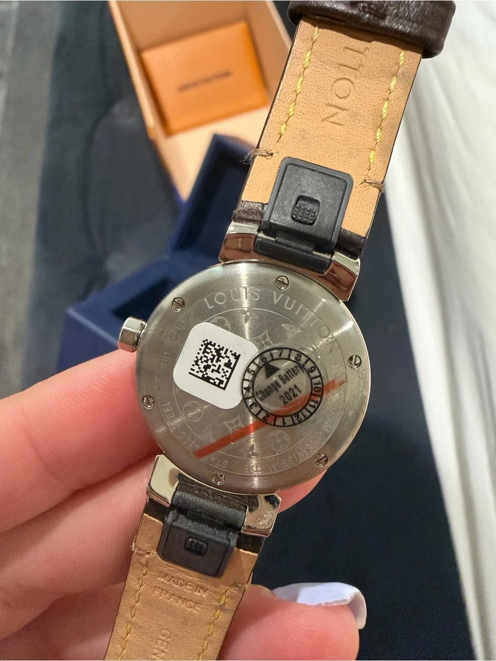 Louis Vuitton Tambour Monogram quartz watch